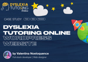 A wordpress website for dyslexia tutor