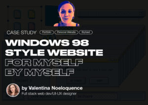 Personal Website In Windows 98 style